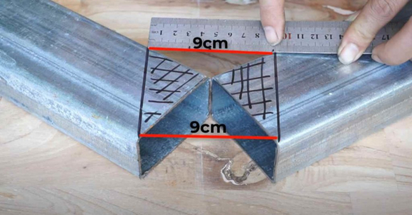 Как сварить красивую ферму из профтрубы: тонкости подрезки углов